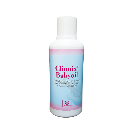 Clinnix Babyoil Detergente oleoso emolliente anti-prurito per bambini 500 ml