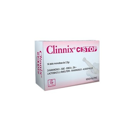 Clinnix Cistop integratore per vie urinarie 14 bustine stick pack monodose Clinnix Cistop integratore per vie urinarie 14 bustine stick pack monodose