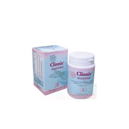Clinnix Mamma integratore di vitamine e minerali per gravidanza e allattamento 50 capsule Clinnix Mamma integratore di vitamine e minerali per gravidanza e allattamento 50 capsule