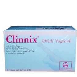 Clinnix Ovuli Vaginali per uso intravaginale idratanti restitutivi 15 ovuli da 2,5 g