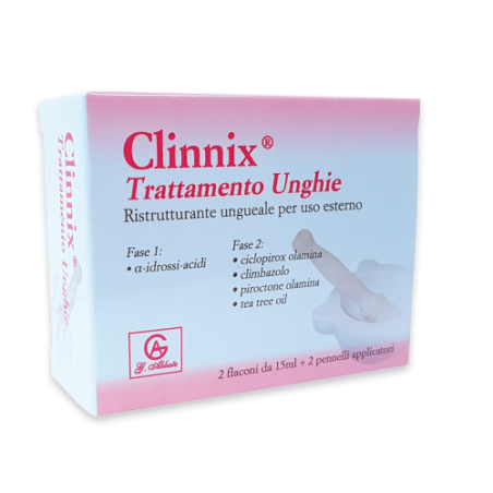 Clinnix Trattamento Unghie per onicomicosi e onicogrifosi 2 flaconi da 15 ml Clinnix Trattamento Unghie per onicomicosi e onicogrifosi 2 flaconi da 15 ml