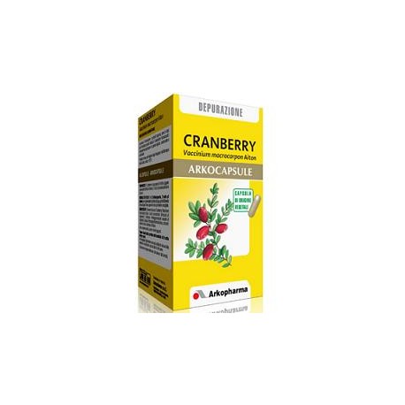 Arkocapsule Cranberry integratore per il drenaggio dei liquidi corporei 45 capsule