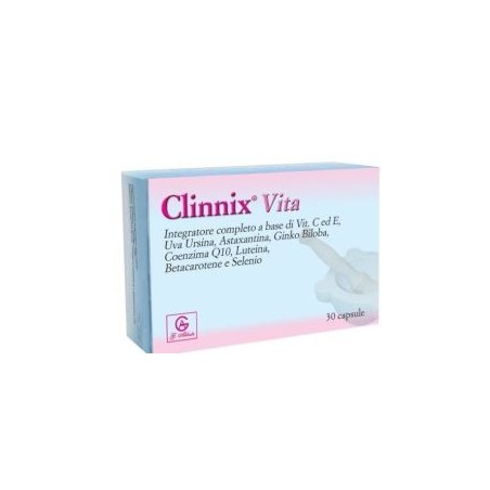 Clinnix Vita integratore per sistema immunitario e danni solari 45 capsule Clinnix Vita integratore per sistema immunitario e danni solari 45 capsule