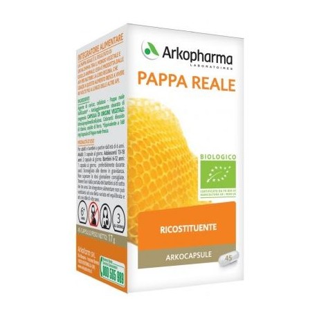 Arkocapsule Pappa Reale integratore ricostituente biologico 45 capsule