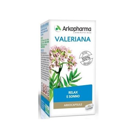 Arkocapsule Valeriana BIO integratore per relax e sonno 45 capsule Arkocapsule Valeriana BIO integratore per relax e sonno 45 capsule