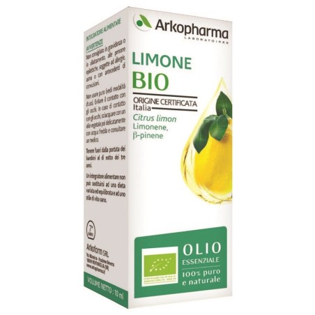 Arkopharma Arkoessentiel Limone olio essenziale BIO 100% puro 10 ml Arkopharma Arkoessentiel Limone olio essenziale BIO 100% puro 10 ml