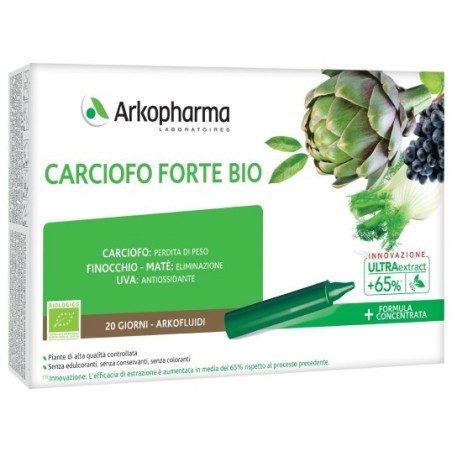 Arkopharma Arkofluidi Carciofo Forte integratore bio depurativo 20 flaconcini monodose Arkopharma Arkofluidi Carciofo Forte integratore bio depurativo 20 flaconcini monodose