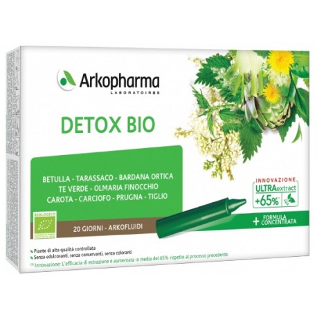 Arkopharma Arkofluidi Detox integratore depurativo bio 20 flaconcini monodose