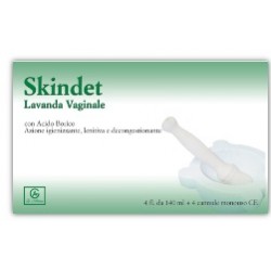 Skindet Lavanda vaginale 4 flaconi 140 ml + 4 cannule monouso