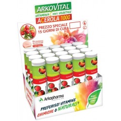 Arkopharma Arkovital Acerola 1000 integratore vitaminico naturale 15 compresse masticabili