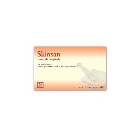 Abbate Gualtiero Skinsan Lavanda vaginale 4 flaconi 140 ml con 4 cannule Abbate Gualtiero Skinsan Lavanda vaginale 4 flaconi 140 ml con 4 cannule
