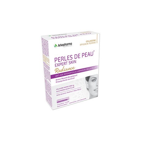 Arkopharma Expert Skin Perles de Peau Radiance integratore di collagene 10 flaconcini