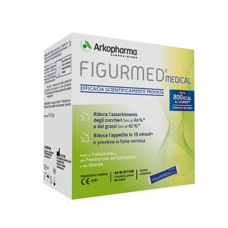 Figurmed Medical Integratore per Sovrappeso e Obesità 45 Bustine Figurmed Medical Integratore per Sovrappeso e Obesità 45 Bustine