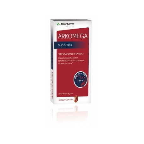 Arkopharma Olio di Krill 30 capsule - Integratore di Omega 3 per il cuore