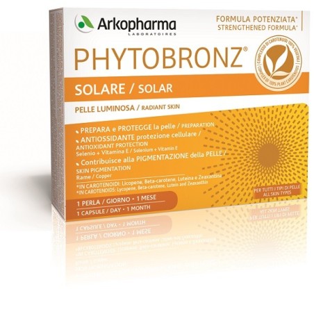 ArkopharmaPhytobronz 30 perle - Integratore per abbronzatura ArkopharmaPhytobronz 30 perle - Integratore per abbronzatura