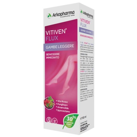 Vitiven Flux Gambe Leggere conforto e benessere rivitalizzante 150 ml Vitiven Flux Gambe Leggere conforto e benessere rivitalizzante 150 ml