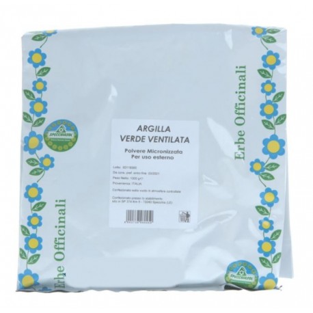 Specchiasol Argilla Ventilata Verde polvere micronizzata uso esterno e interno 1000 g