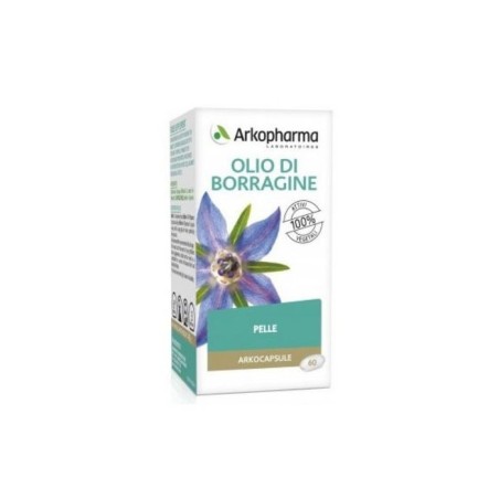 Arkocapsule Olio di Borragine 100% vegetale per bellezza della pelle 60 capsule Arkocapsule Olio di Borragine 100% vegetale per bellezza della pelle 60 capsule