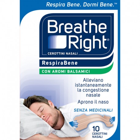 Repirabene Breathe Right - Cerotti nasali BALSAMICI 10 pezzi