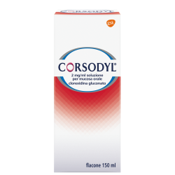 Corsodyl Collutorio 200 mg/100 ml antiplacca disinfettante 150 ml