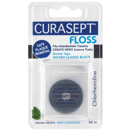 Curasept Floss Cerato Nero con Clorexidina