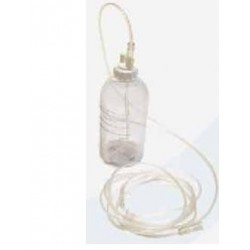 Confezione di un flacone da 250 ml di gorgogliatore per ossigeno, con occhialini e tubi.