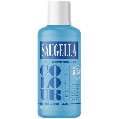 Saugella Dermoliquido Blu Colour Edition detergente intimo protettivo 500 ml Saugella Dermoliquido Blu Colour Edition detergente intimo protettivo 500 ml