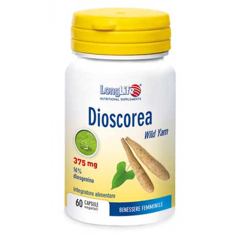 Longlife Dioscorea integratore vegano con 16% in diosgenina 60 capsule
