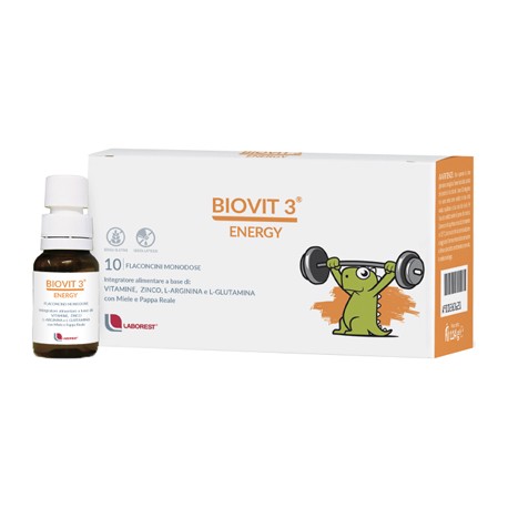 Biovit 3 Energy integratore ricostituente con pappa reale 10 flaconcini da 10 ml
