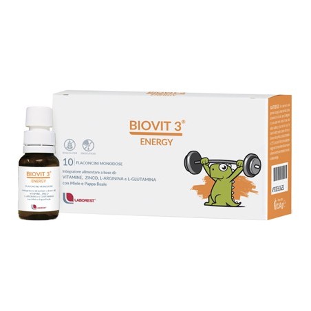 Biovit 3 Energy integratore ricostituente con pappa reale 10 flaconcini da 10 ml Biovit 3 Energy integratore ricostituente con pappa reale 10 flaconcini da 10 ml