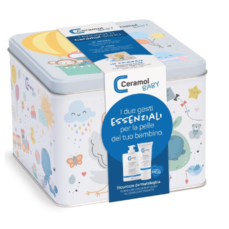 Ceramol Baby Box - Cofanetto con olio detergente e cremabase