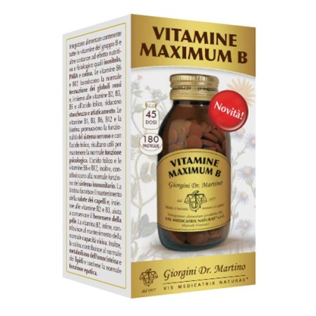 Vitamine Maximum B 180 Pastiglie Vitamine Maximum B 180 Pastiglie