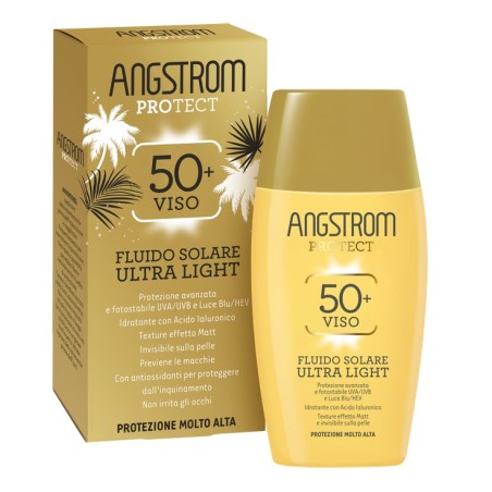 Angstrom Fluido protezione solare viso ultra light SPF50+ Angstrom Fluido protezione solare viso ultra light SPF50+