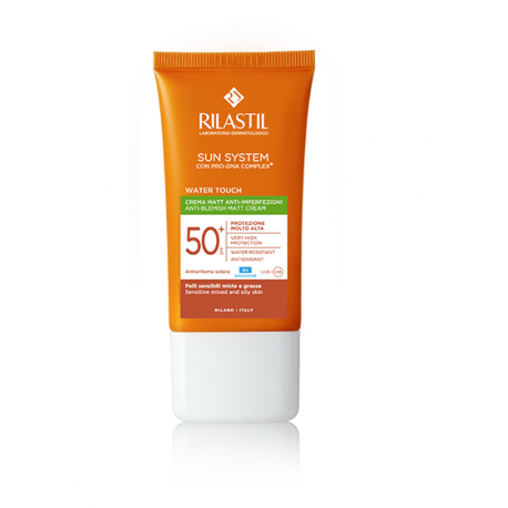 Rilastil Sun System Water Touch Matt spf 50+ - Protezione solare viso pelle mista e grassa 50 ml