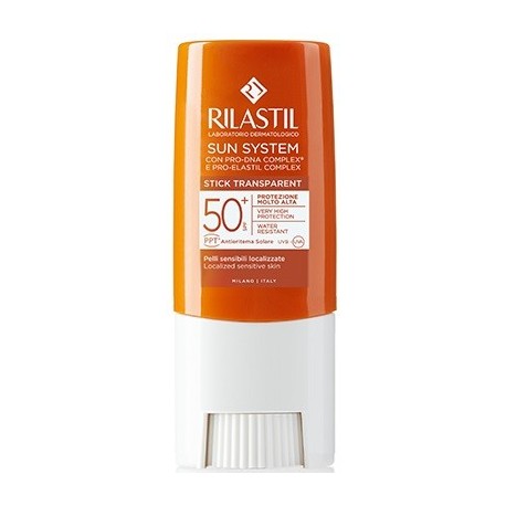 Rilastil Sun System stick solare labbra SPF50+ trasparente protezione solare alta 8.5 ml