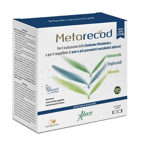 Metarecod 40 Bustine per il Trattamento della Sindrome Metabolica 