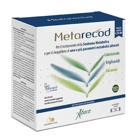 Metarecod 40 Bustine per il Trattamento della Sindrome Metabolica Metarecod 40 Bustine per il Trattamento della Sindrome Metabolica
