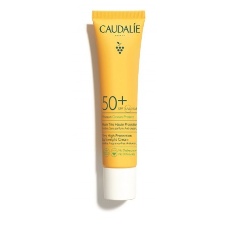 Caudalie Vinosun Fluido viso invisibile protezione solare alta SPF50+ 40 ml