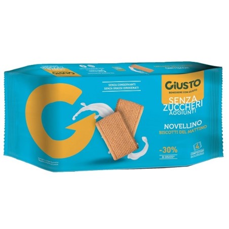 Giusto Senza Zucchero - Biscotti Mattino 350 g Giusto Senza Zucchero - Biscotti Mattino 350 g
