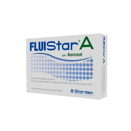 Fluistar A 10 flaconcini monodose da 3 ml per aerosol Fluistar A 10 flaconcini monodose da 3 ml per aerosol
