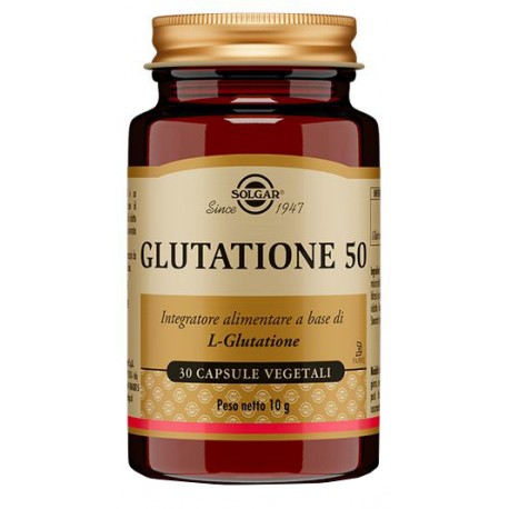 Solgar Glutatione 50 - Integratore antiossidante 30 capsule vegetali