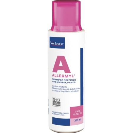 Virbac Allermyl Shampoo Dermatologico Veterinario 200 ml Virbac Allermyl Shampoo Dermatologico Veterinario 200 ml