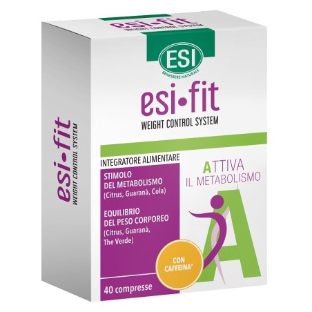 ESI Fit Attiva integratore con caffeina, Citrus aurantium e carnitina per dimagrire 40 compresse ESI Fit Attiva integratore con caffeina, Citrus aurantium e carnitina per dimagrire 40 compresse