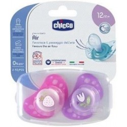 Chicco Succhietto Air Lumi in Silicone 16-36 Mesi - 2 Pezzi