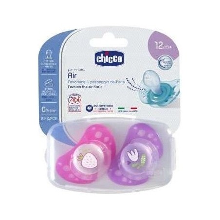 Chicco Succhietto Air Lumi in Silicone 16-36 Mesi - 2 Pezzi Chicco Succhietto Air Lumi in Silicone 16-36 Mesi - 2 Pezzi
