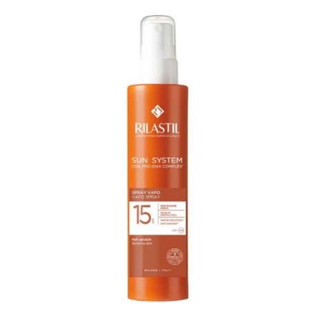 Rilastil Sun System Emulsione Spray Protezione Solare Viso e Corpo SPF 15 - 200 ml