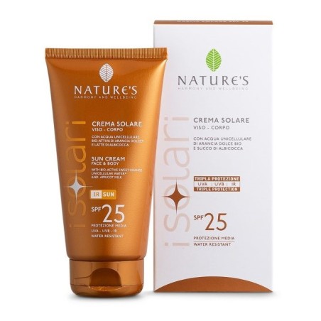 NATURE'S I SOLARI CREMA SOLARE VISO E CORPO SPF 25 IR SUN 150 ML NATURE'S I SOLARI CREMA SOLARE VISO E CORPO SPF 25 IR SUN 150 ML
