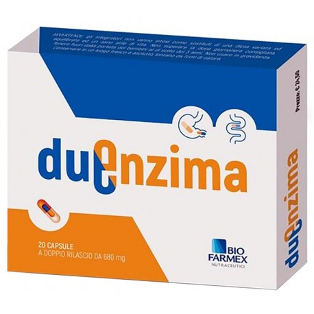 Duenzima integratore di enzimi digestivi 20 capsule