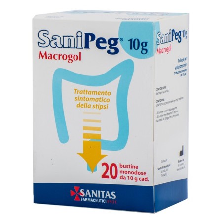 Sanipeg Macrogol 20 Buste da 10 g Sanipeg Macrogol 20 Buste da 10 g