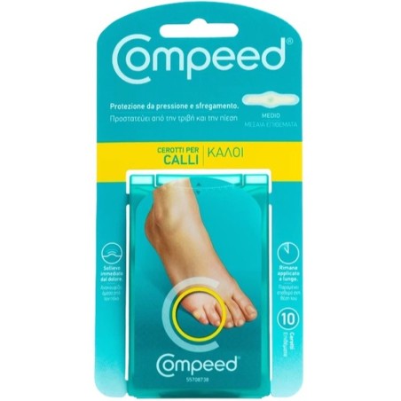 Compeed Calli Medio - Cerotto per i calli dei piedi 10 pezzi Compeed Calli Medio - Cerotto per i calli dei piedi 10 pezzi